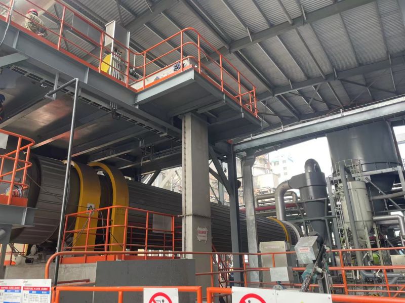 國家能源處理藥渣滾筒回轉(zhuǎn)干燥機工程